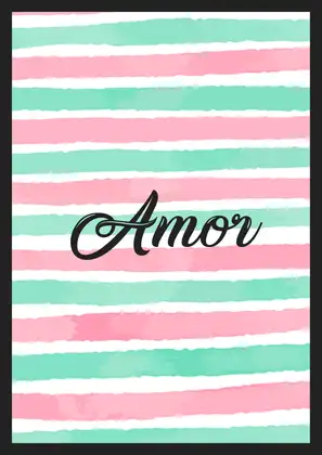 Amor 03, arte QPV-009 para quadro em PVC